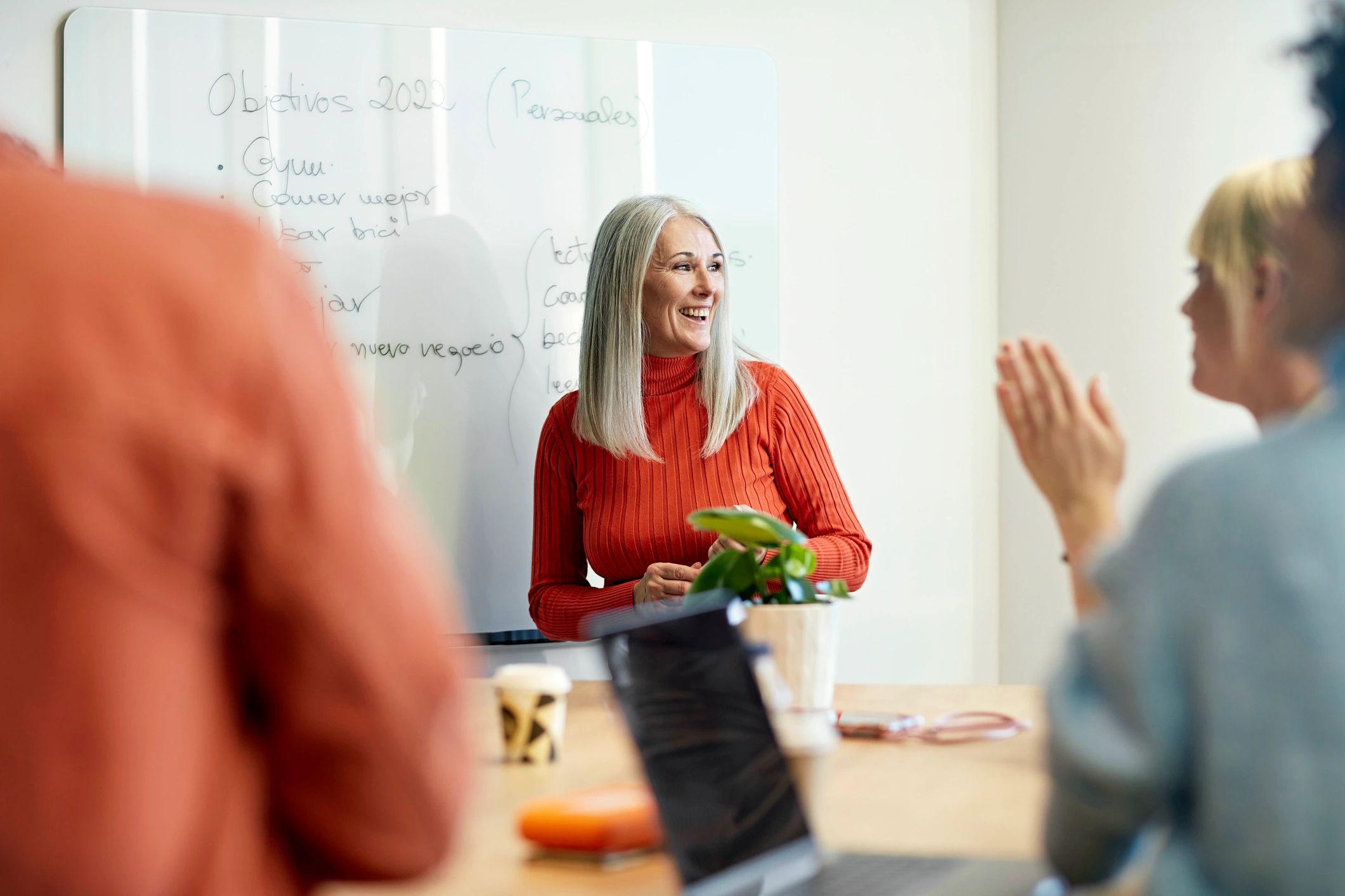 Executive in a meeting setting