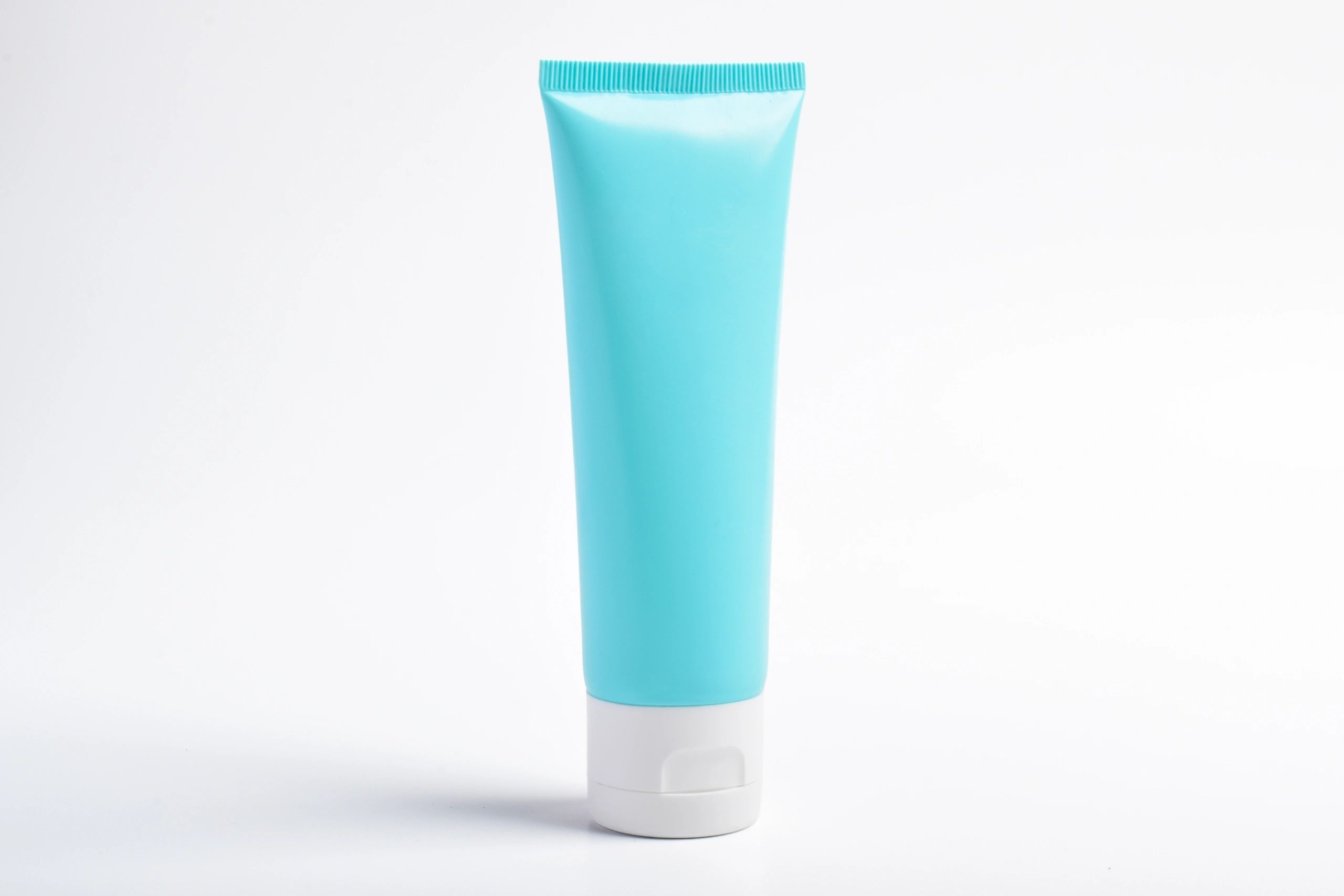 Cosmetic tube mockup on white background