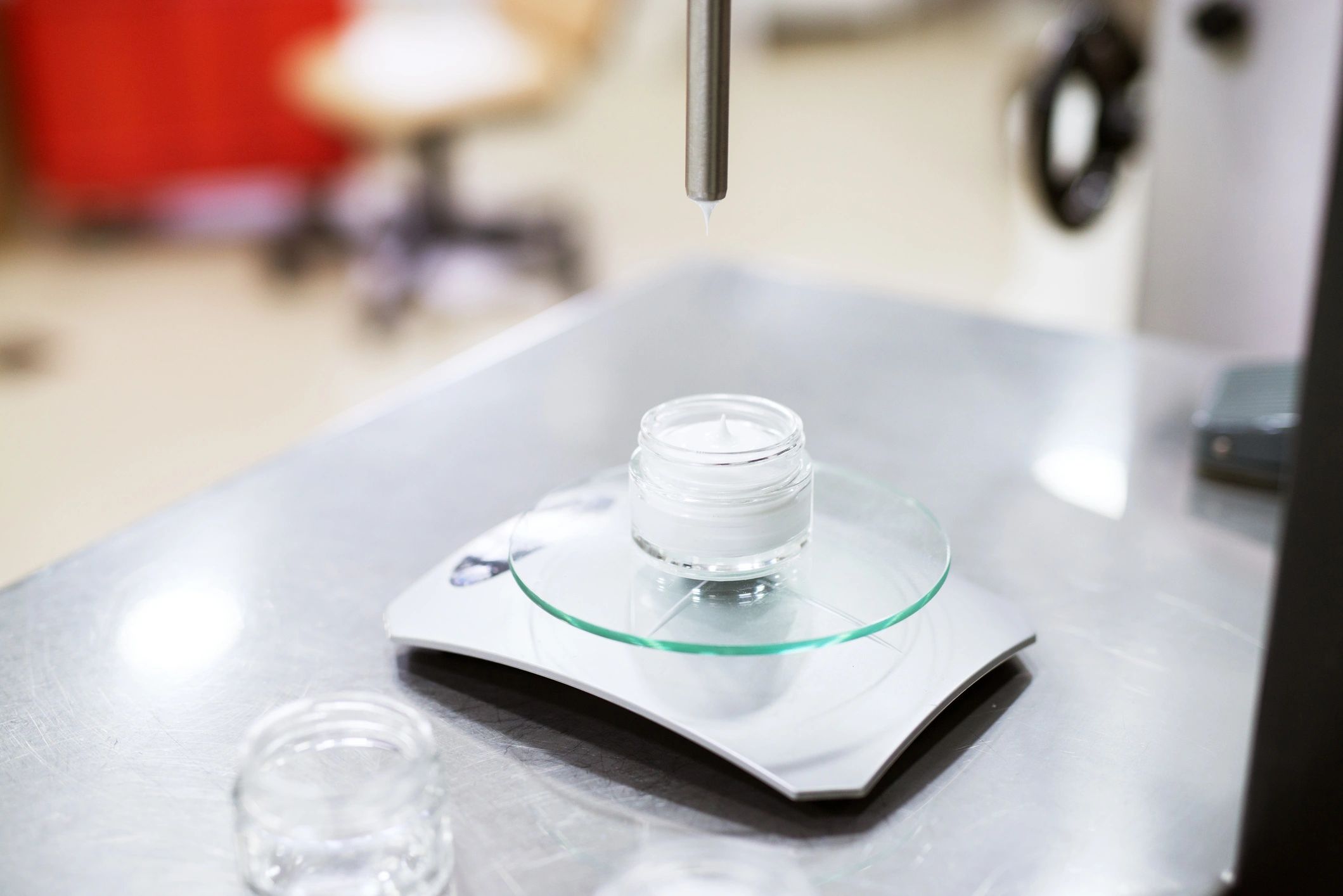 Cream products in a laboratory production setting